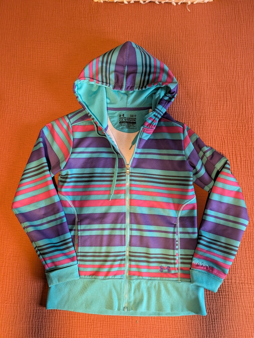 Under Armour Women's Striped Full Zip Hoodie